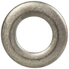 Made in USA - #10 Screw, Grade 300 Stainless Steel Standard Flat Washer - 0.195" ID x 0.354" OD, 0.063" Thick, Passivated Finish, Meets Military Specifications - Americas Industrial Supply