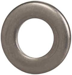 Made in USA - 1/4" Screw, Grade 300 Stainless Steel Standard Flat Washer - 0.255" ID x 0.468" OD, 0.063" Thick, Passivated Finish, Meets Military Specifications - Americas Industrial Supply