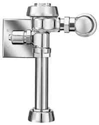 Sloan Valve Co. - 1-1/2" Spud Coupling, 3/4" Pipe, Closet Automatic Flush Valve - Handle Opening, 1.6 Gal per Flush, Metal Cover, Powered by Electrical Line with 24 Volt Step Down Transformer - Americas Industrial Supply