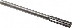 Made in USA - 0.662" Carbide-Tipped 6 Flute Chucking Reamer - Straight Flute, 9/16" Straight Shank, 2-1/4" Flute Length, 9" OAL - Americas Industrial Supply