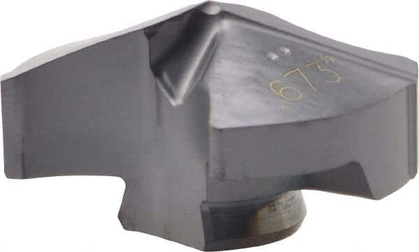 Iscar - Series IDI-SG, 0.673" Diam Grade IC908 140° Replaceable Drill Tip - Carbide, TiAlN Finish - Americas Industrial Supply
