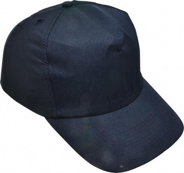 OccuNomix - Poly/Cotton over Polyethylene Insert Baseball Cap with Bump Cap Insert - Navy Blue - Americas Industrial Supply