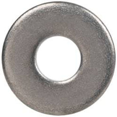 Made in USA - #2L Screw, Grade AN960 Stainless Steel Standard Flat Washer - 0.099" ID x 1/4" OD, 0.016" Thick, Passivated Finish, Meets Military Specifications - Americas Industrial Supply