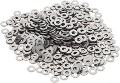 Made in USA - #3 Screw, Grade AN960 Stainless Steel Standard Flat Washer - 0.105" ID x 1/4" OD, 0.032" Thick, Passivated Finish, Meets Military Specifications - Americas Industrial Supply