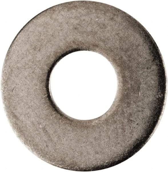 Made in USA - #4L Screw, Grade AN960 Stainless Steel Standard Flat Washer - 1/8" ID x 0.312" OD, 0.016" Thick, Passivated Finish, Meets Military Specifications - Americas Industrial Supply