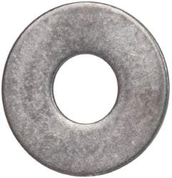 Made in USA - #10L Screw, Grade AN960 Stainless Steel Standard Flat Washer - 0.203" ID x 0.438" OD, 0.032" Thick, Passivated Finish, Meets Military Specifications - Americas Industrial Supply