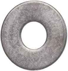 Made in USA - #10L Screw, Grade AN960 Stainless Steel Standard Flat Washer - 0.203" ID x 0.438" OD, 0.032" Thick, Passivated Finish, Meets Military Specifications - Americas Industrial Supply