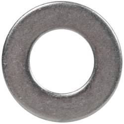 Made in USA - 1/4" Screw, Grade AN960 Stainless Steel Standard Flat Washer - 0.267" ID x 1/2" OD, 0.028" Thick, Passivated Finish, Meets Military Specifications - Americas Industrial Supply
