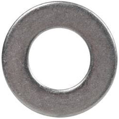 Made in USA - 1/4" Screw, Grade AN960 Stainless Steel Standard Flat Washer - 0.267" ID x 1/2" OD, 0.028" Thick, Passivated Finish, Meets Military Specifications - Americas Industrial Supply