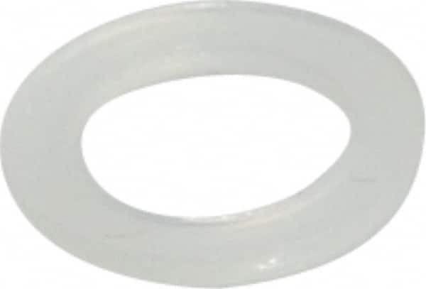 Made in USA - #12 Screw, Grade 6/6 Nylon Standard Flat Washer - 1/4" ID x 3/8" OD, 0.031" Thick, Plain Finish - Americas Industrial Supply