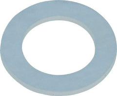 Made in USA - 1/4" Screw, Grade 6/6 Nylon Standard Flat Washer - 0.313" ID x 1/2" OD, 0.031" Thick, Plain Finish - Americas Industrial Supply
