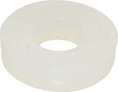 Made in USA - #5 Screw, Grade 6/6 Nylon Standard Flat Washer - 0.13" ID x 0.285" OD, 0.062" Thick, Plain Finish - Americas Industrial Supply