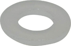 Made in USA - #6 Screw, Grade 6/6 Nylon Standard Flat Washer - 0.156" ID x 0.312" OD, 0.031" Thick, Plain Finish - Americas Industrial Supply