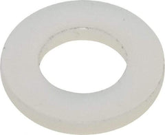 Made in USA - #12 Screw, Grade 6/6 Nylon Standard Flat Washer - 0.252" ID x 0.472" OD, 0.062" Thick, Plain Finish - Americas Industrial Supply