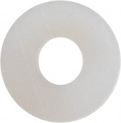Made in USA - #3 Screw, Grade 6/6 Nylon Standard Flat Washer - 0.109" ID x 0.312" OD, 0.031" Thick, Plain Finish - Americas Industrial Supply