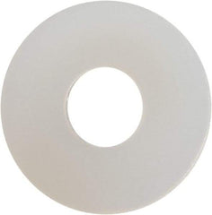 Made in USA - #6 Screw, Grade 6/6 Nylon Standard Flat Washer - 0.156" ID x 0.438" OD, 0.04" Thick, Plain Finish - Americas Industrial Supply