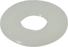 Made in USA - 3/8" Screw, Grade 6/6 Nylon Standard Flat Washer - 0.406" ID x 1" OD, 0.062" Thick, Plain Finish - Americas Industrial Supply