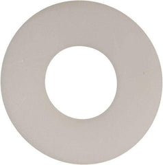 Made in USA - 7/16" Screw, Grade 6/6 Nylon Standard Flat Washer - 0.469" ID x 1-1/8" OD, 0.062" Thick, Plain Finish - Americas Industrial Supply