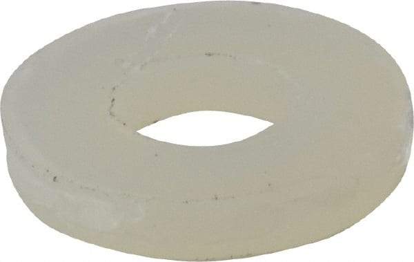 Made in USA - #8 Screw, Grade 6/6 Nylon Standard Flat Washer - 0.173" ID x 3/8" OD, 0.062" Thick, Plain Finish - Americas Industrial Supply