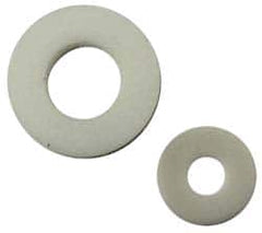 Made in USA - #2 Screw, PTFE Standard Flat Washer - 0.09" ID x 1/4" OD, 0.031" Thick, Plain Finish - Americas Industrial Supply