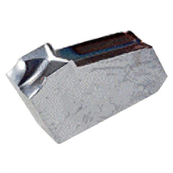 Iscar - GFR1.6 IC20 Grade, 0.063" Cutting Width, Carbide Cutoff Insert - 15° Right Hand Lead Angle, 0.0008" Cnr Rad, Single End - Americas Industrial Supply