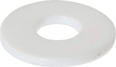 Made in USA - 1/4" Screw, PTFE Standard Flat Washer - 0.281" ID x 0.735" OD, 0.062" Thick, Plain Finish - Americas Industrial Supply