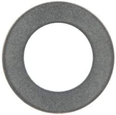 Made in USA - 0.024" Thick, 0.38" Inside x 5/8" OD, Round Shim - 5/16" Screw, Uncoated 302/304 Stainless Steel - Americas Industrial Supply