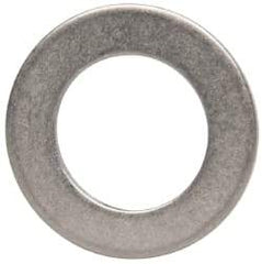 Made in USA - 0.048" Thick, 0.38" Inside x 5/8" OD, Round Shim - 5/16" Screw, Uncoated 302/304 Stainless Steel - Americas Industrial Supply