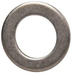 Made in USA - 0.06" Thick, 0.38" Inside x 5/8" OD, Round Shim - 5/16" Screw, Uncoated 302/304 Stainless Steel - Americas Industrial Supply