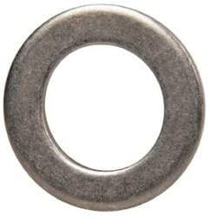 Made in USA - 0.06" Thick, 0.38" Inside x 5/8" OD, Round Shim - 5/16" Screw, Uncoated 302/304 Stainless Steel - Americas Industrial Supply