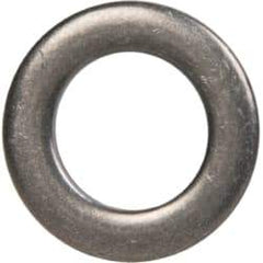 Made in USA - 0.09" Thick, 0.38" Inside x 5/8" OD, Round Shim - 5/16" Screw, Uncoated 302/304 Stainless Steel - Americas Industrial Supply
