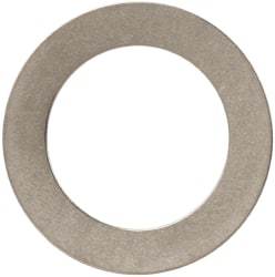 Made in USA - 0.01" Thick, 0.505" Inside x 3/4" OD, Round Shim - 7/16" Screw, Uncoated 302/304 Stainless Steel - Americas Industrial Supply