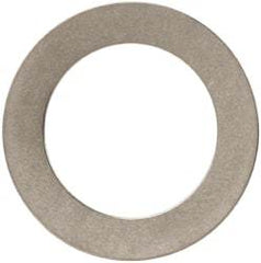 Made in USA - 0.01" Thick, 0.505" Inside x 3/4" OD, Round Shim - 7/16" Screw, Uncoated 302/304 Stainless Steel - Americas Industrial Supply
