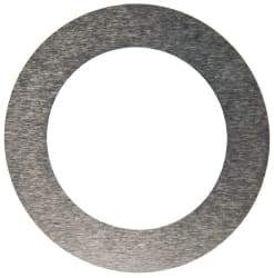 Made in USA - 0.003" Thick, 0.505" Inside x 3/4" OD, Round Shim - 7/16" Screw, Uncoated 302/304 Stainless Steel - Americas Industrial Supply