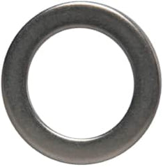 Made in USA - 0.048" Thick, 0.505" Inside x 3/4" OD, Round Shim - 7/16" Screw, Uncoated 302/304 Stainless Steel - Americas Industrial Supply
