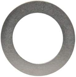 Made in USA - 0.005" Thick, 0.505" Inside x 3/4" OD, Round Shim - 7/16" Screw, Uncoated 302/304 Stainless Steel - Americas Industrial Supply