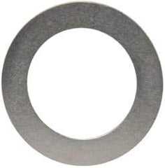 Made in USA - 0.005" Thick, 0.505" Inside x 3/4" OD, Round Shim - 7/16" Screw, Uncoated 302/304 Stainless Steel - Americas Industrial Supply
