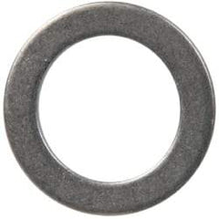 Made in USA - 0.06" Thick, 0.505" Inside x 3/4" OD, Round Shim - 7/16" Screw, Uncoated 302/304 Stainless Steel - Americas Industrial Supply