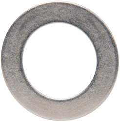 Made in USA - 0.03" Thick, 0.63" Inside x 1" OD, Round Shim - 9/16" Screw, Uncoated 302/304 Stainless Steel - Americas Industrial Supply