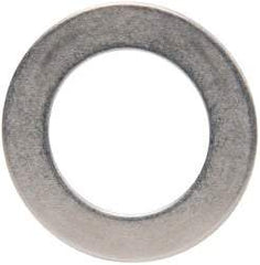 Made in USA - 0.03" Thick, 0.63" Inside x 1" OD, Round Shim - 9/16" Screw, Uncoated 302/304 Stainless Steel - Americas Industrial Supply