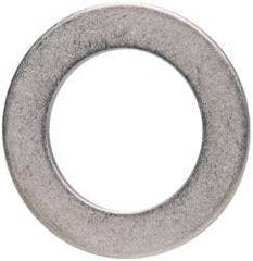 Made in USA - 0.048" Thick, 0.63" Inside x 1" OD, Round Shim - 9/16" Screw, Uncoated 302/304 Stainless Steel - Americas Industrial Supply