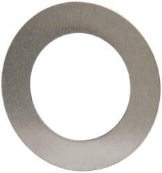 Made in USA - 0.006" Thick, 0.63" Inside x 1" OD, Round Shim - 9/16" Screw, Uncoated 302/304 Stainless Steel - Americas Industrial Supply