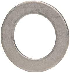 Made in USA - 1/16" Thick, 0.63" Inside x 1" OD, Round Shim - 9/16" Screw, Uncoated 302/304 Stainless Steel - Americas Industrial Supply