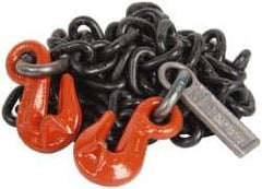 Lift-All - 10' Long x 2-7/8" Wide, 8,800 Lb Basket Capacity, Alloy Steel Web Sling - 8,800 Lb Choker Capacity, SGG Chain Sling, 3/8" Diam Chain, Natural, Single Style - Americas Industrial Supply