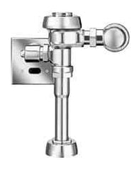 Sloan Valve Co. - 1-1/4" Spud Coupling, 3/4" Pipe, Urinal Automatic Flush Valve - Handle Opening, 3.5 Gal per Flush, Metal Cover, Powered by Electrical Line with 24 Volt Step Down Transformer - Americas Industrial Supply