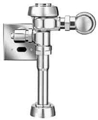 Sloan Valve Co. - 1-1/4" Spud Coupling, 3/4" Pipe, Urinal Automatic Flush Valve - Handle Opening, 1 Gal per Flush, Metal Cover, Powered by Electrical Line with 24 Volt Step Down Transformer - Americas Industrial Supply