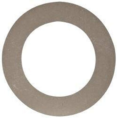 Made in USA - 0.02" Thick, 7/8" Inside x 1-3/8" OD, Round Shim - 3/4" Screw, Uncoated 302/304 Stainless Steel - Americas Industrial Supply