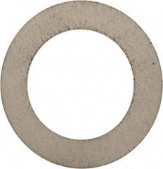 Made in USA - 0.024" Thick, 7/8" Inside x 1-3/8" OD, Round Shim - 3/4" Screw, Uncoated 302/304 Stainless Steel - Americas Industrial Supply