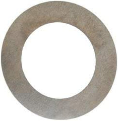 Made in USA - 0.004" Thick, 7/8" Inside x 1-3/8" OD, Round Shim - 3/4" Screw, Uncoated 302/304 Stainless Steel - Americas Industrial Supply
