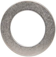 Made in USA - 0.048" Thick, 7/8" Inside x 1-3/8" OD, Round Shim - 3/4" Screw, Uncoated 302/304 Stainless Steel - Americas Industrial Supply